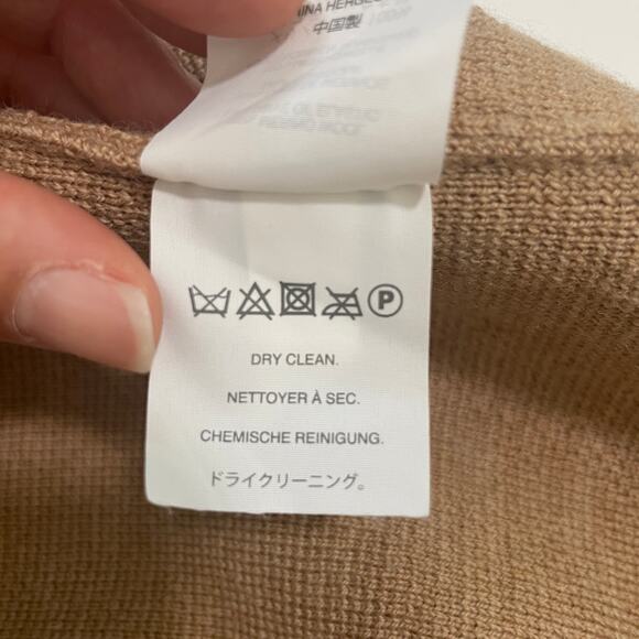 J.Crew Womens Oversized Open Front Sweater Blazer XS Tan Merino Wool Preppy Work - Picture 12 of 12